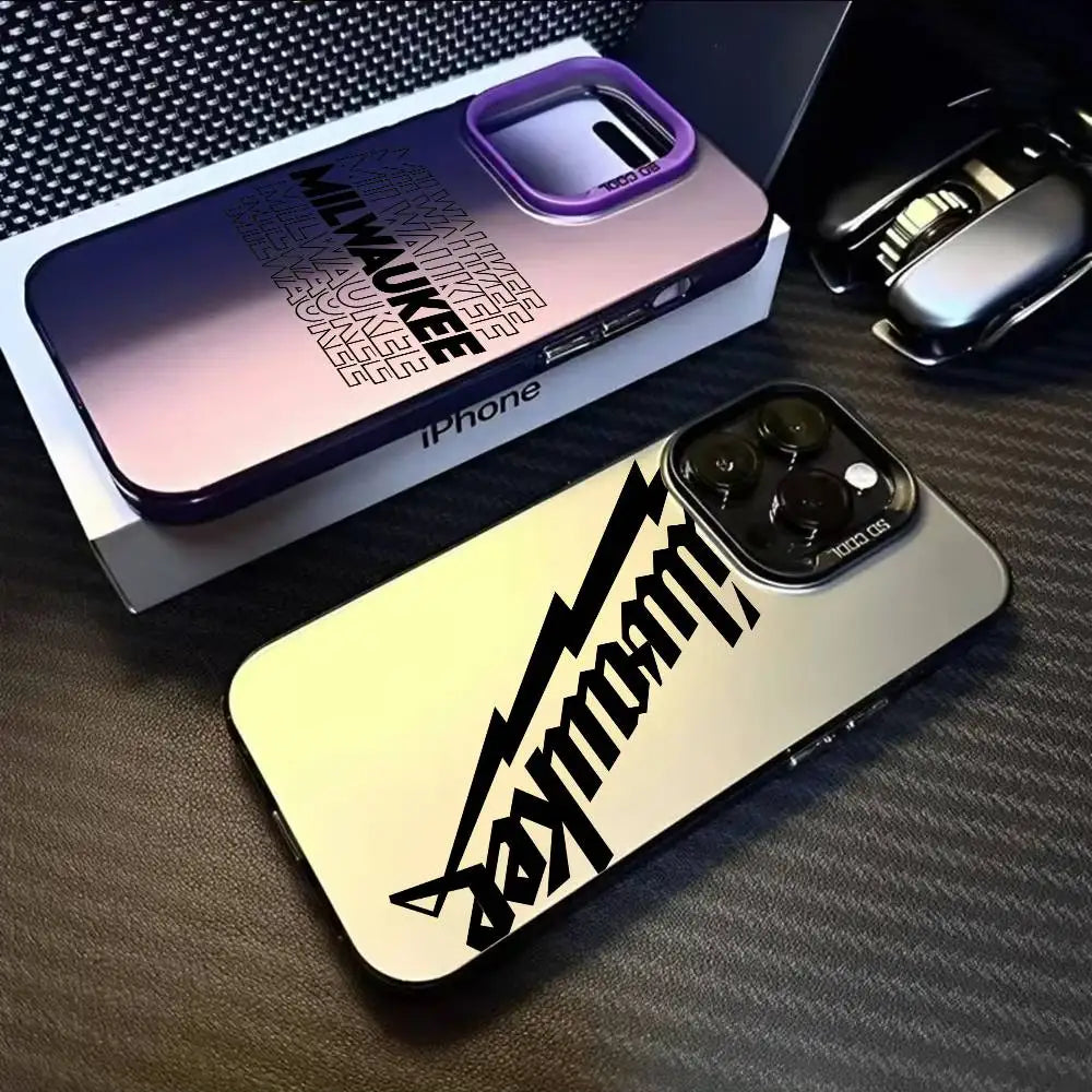 VELORA Aurora Matte – Metallic Laser iPhone Case