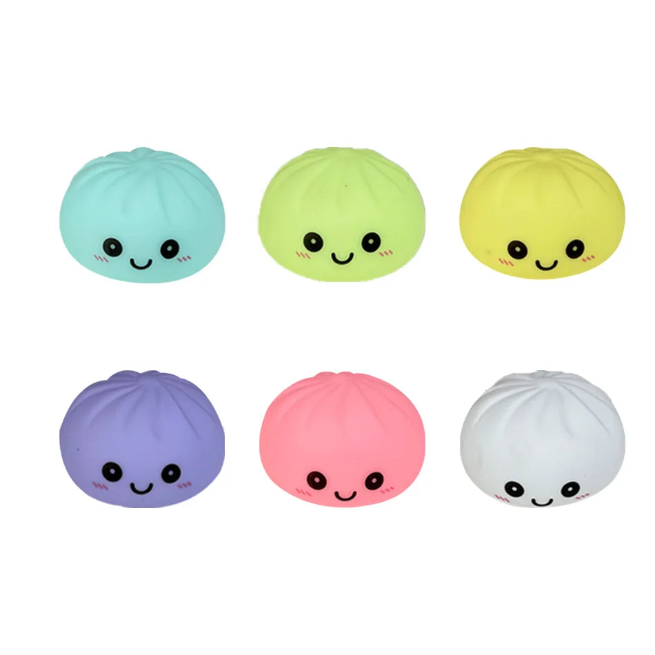 VELORA Dumpling Squishies LED Bun: Glowing Squeeze Toy