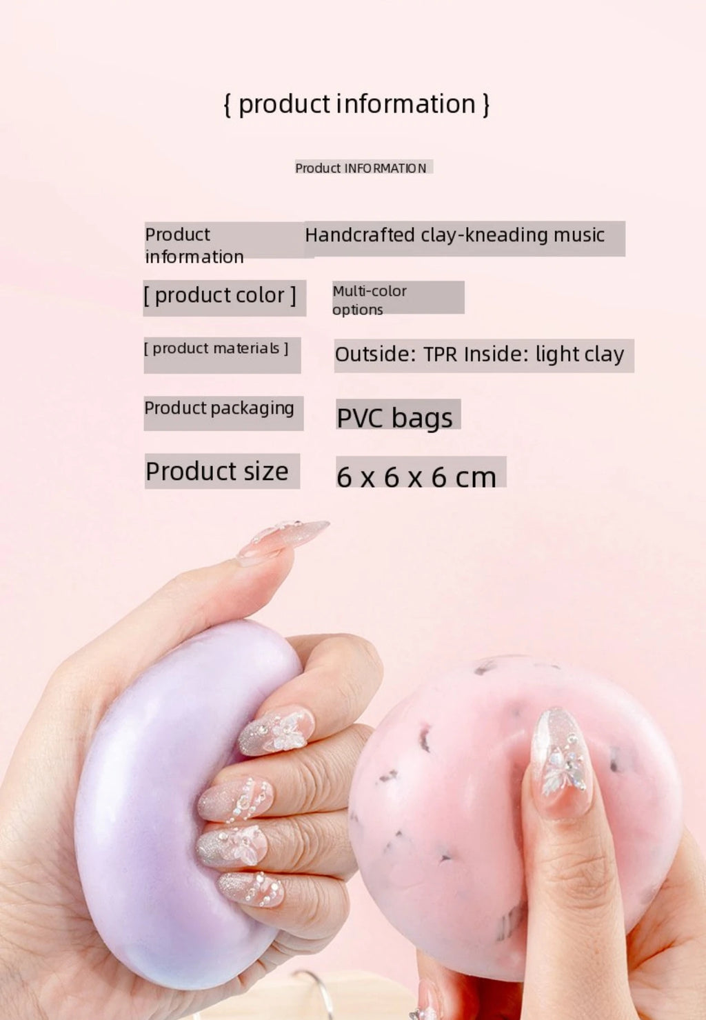 VELORA Shapeable Sand Ball – Grape Sensory Stress Toy