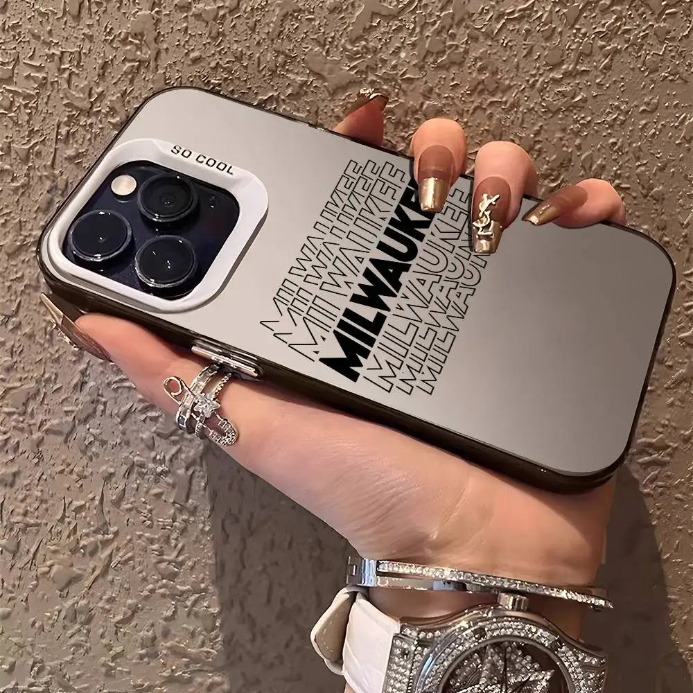 VELORA Aurora Matte – Metallic Laser iPhone Case