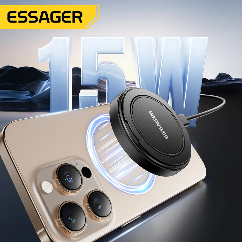 VELORA MagGlow – 15W Fast Magnetic Wireless Charger & Stand