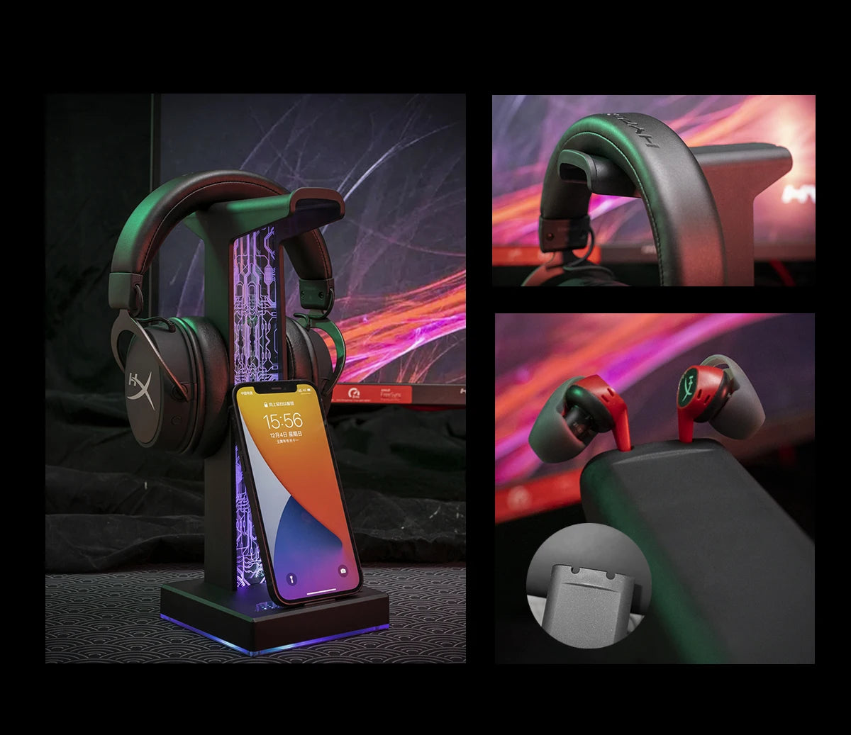 VELORA RGB Nexus Headset Stand