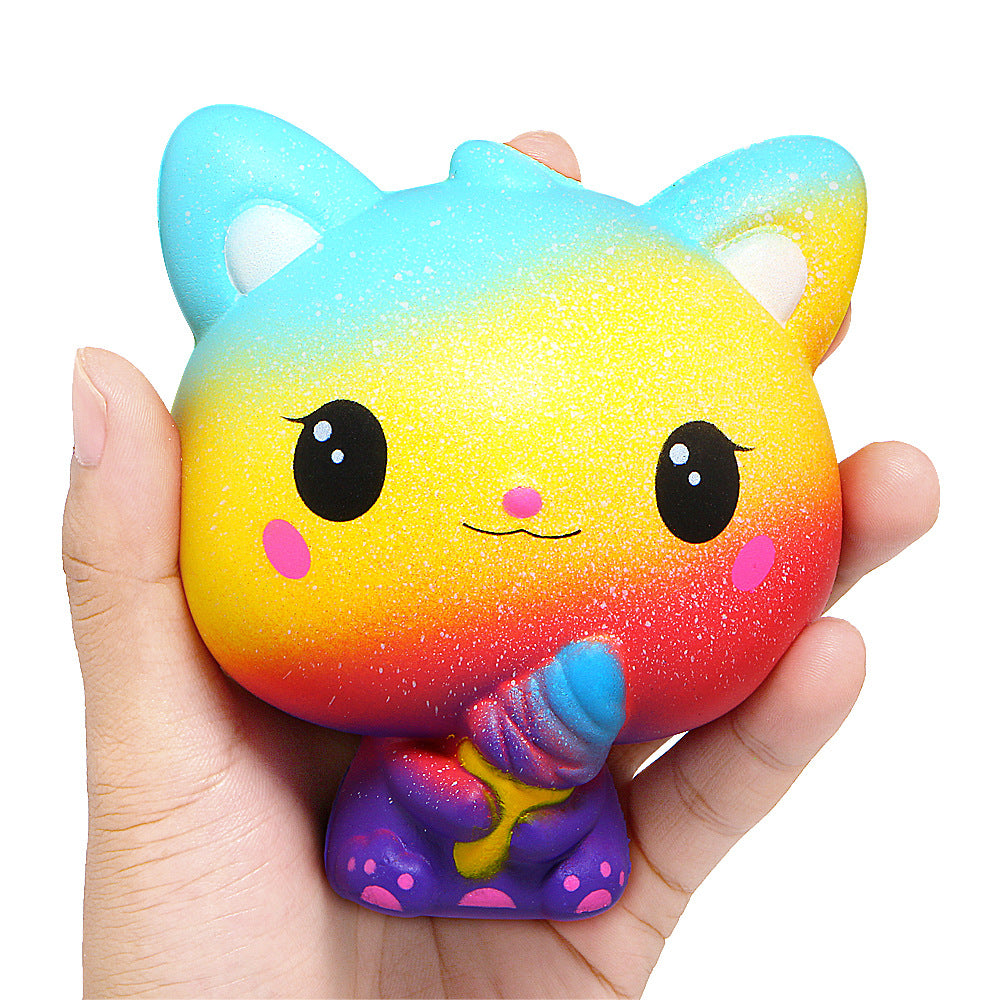 VELORA Kawaii Slow-Rising Squishy Toy – Cartoon Ice Cream & Popcorn