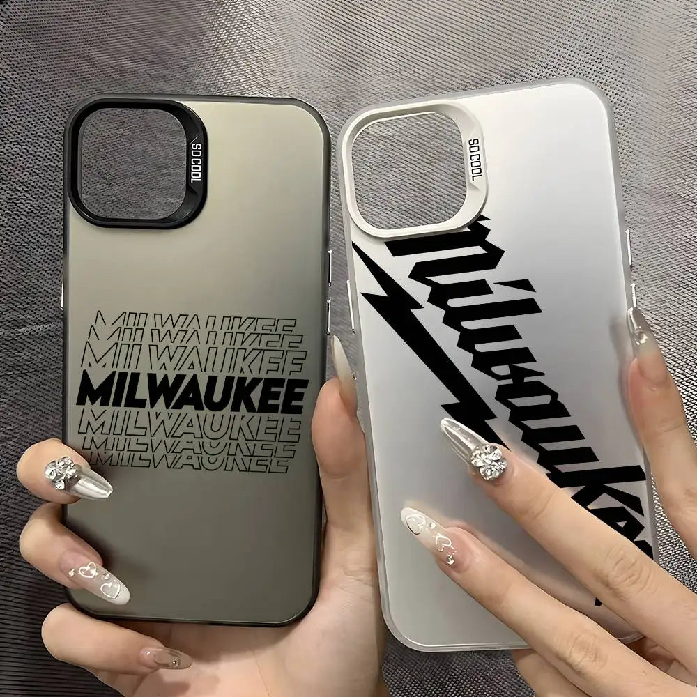 VELORA Aurora Matte – Metallic Laser iPhone Case