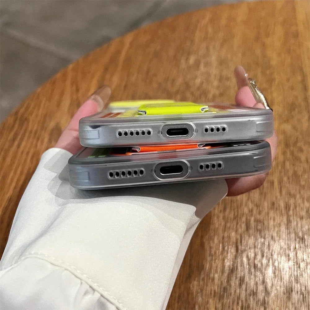 VELORA Slim Grip – Matte Anti-Slip iPhone Case with Folding Wristband