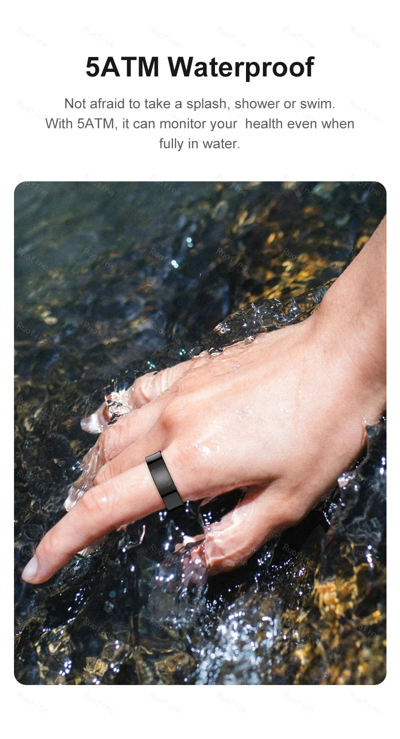 VELORA Smart Ring – Waterproof Health & Fitness Tracker