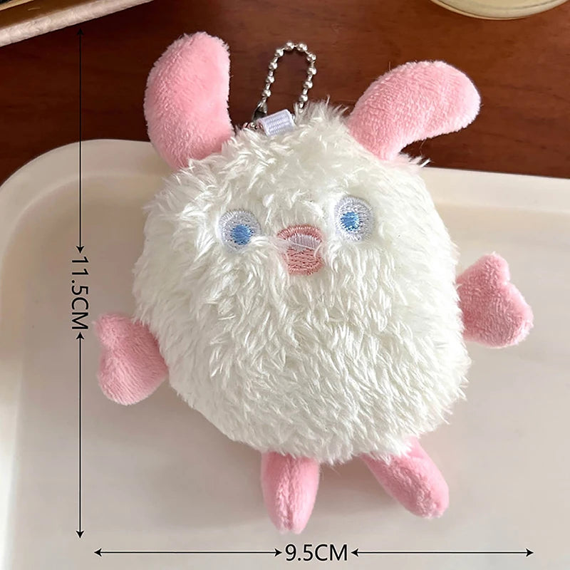 VELORA Kawaii Fuzzy Plush Little Monster Keychain