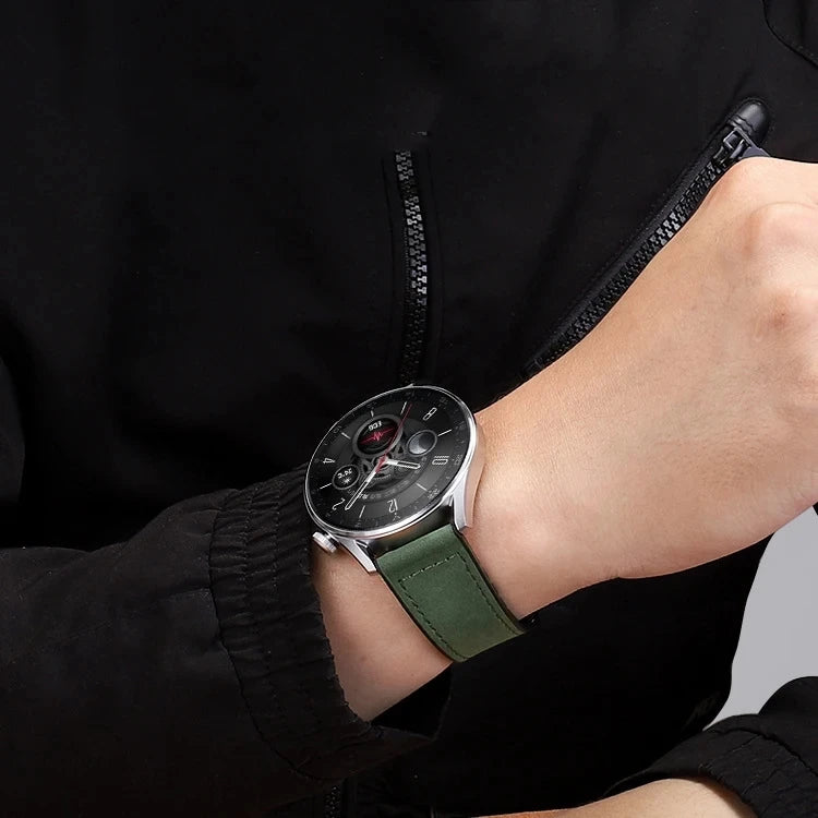 VELORA Hybrid Leather – Magnetic Silicone Samsung Watch Band
