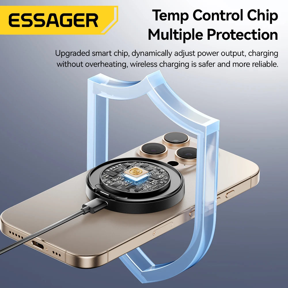 VELORA MagGlow – 15W Fast Magnetic Wireless Charger & Stand