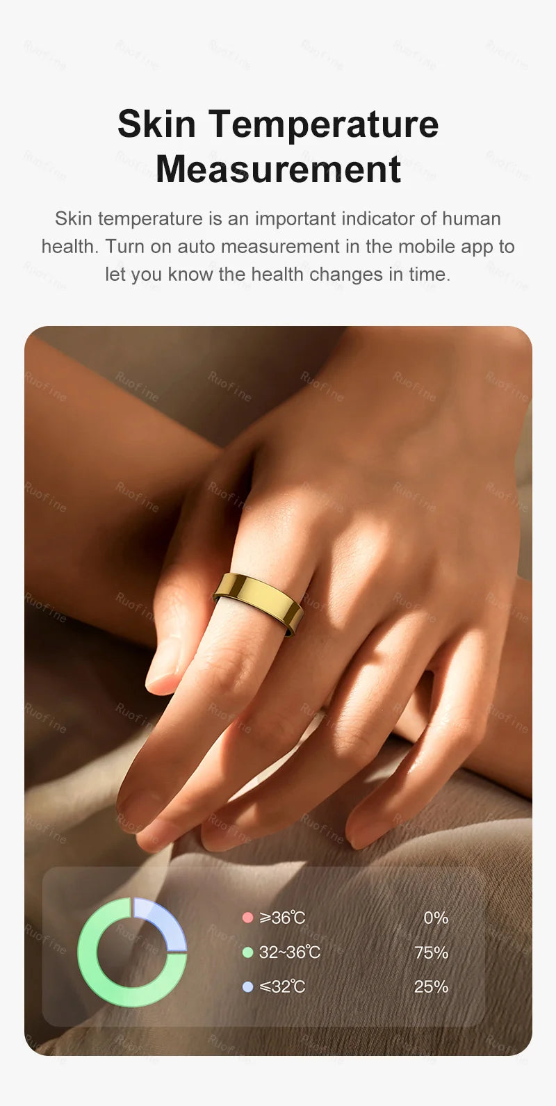 VELORA Smart Ring – Waterproof Health & Fitness Tracker