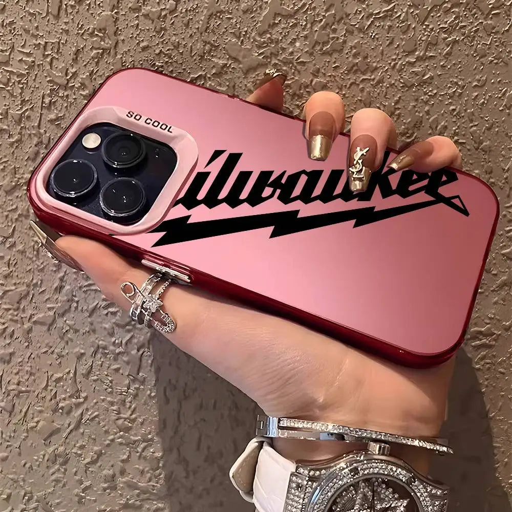 VELORA Aurora Matte – Metallic Laser iPhone Case