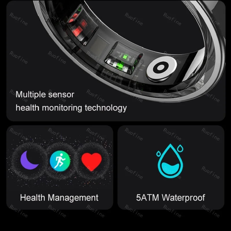 VELORA Smart Ring – Waterproof Health & Fitness Tracker