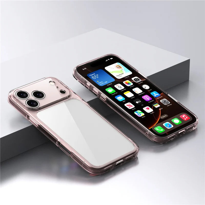 VELORA Crystal Armor – Transparent Shockproof iPhone Case