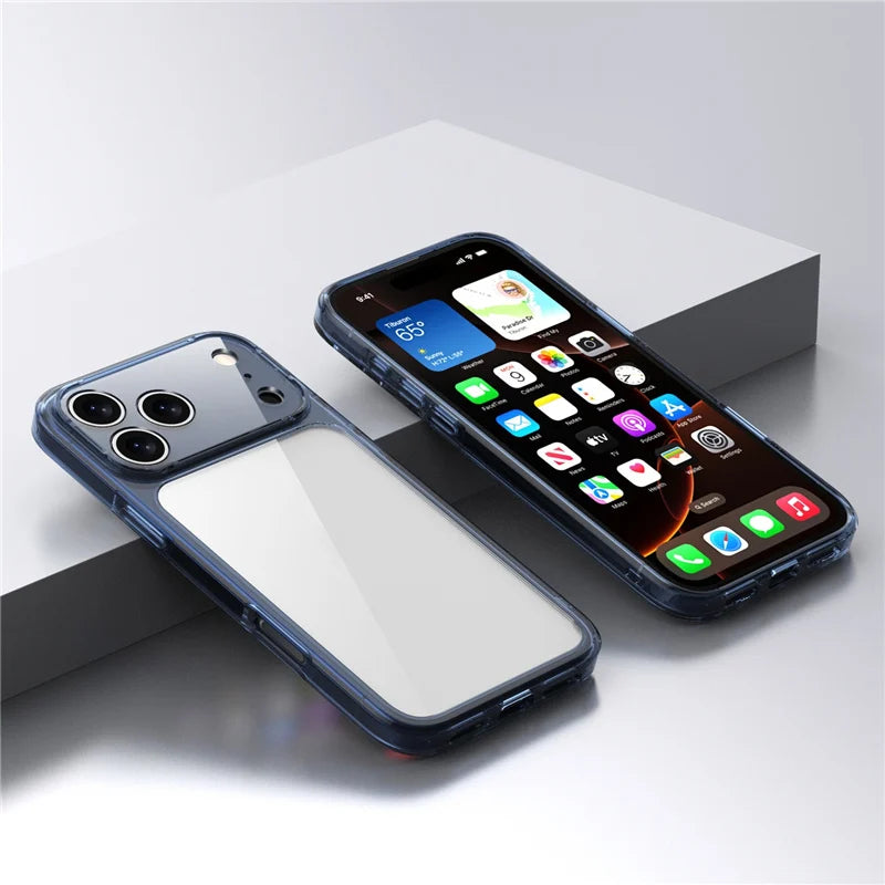 VELORA Crystal Armor – Transparent Shockproof iPhone Case