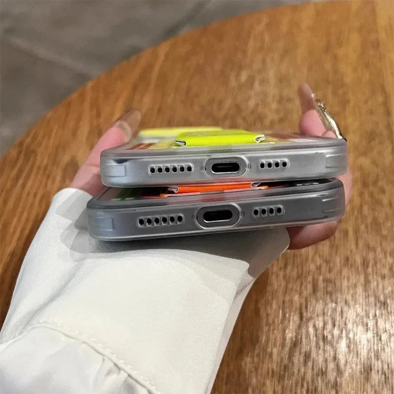 VELORA Slim Grip – Matte Anti-Slip iPhone Case with Folding Wristband