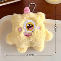 VELORA Kawaii Fuzzy Plush Little Monster Keychain