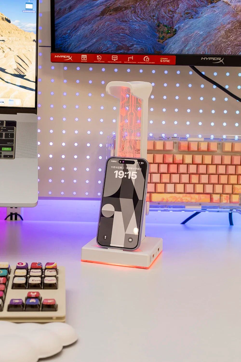 VELORA RGB Nexus Headset Stand