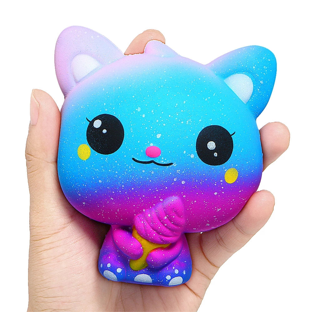 VELORA Kawaii Slow-Rising Squishy Toy – Cartoon Ice Cream & Popcorn