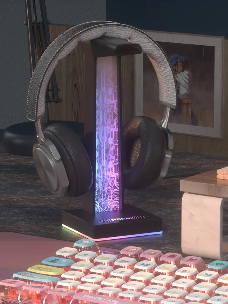 VELORA RGB Nexus Headset Stand