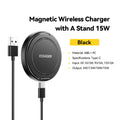 VELORA MagGlow – 15W Fast Magnetic Wireless Charger & Stand