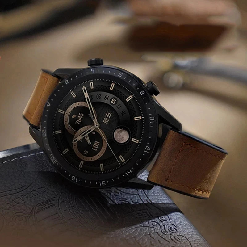 VELORA Hybrid Leather – Magnetic Silicone Samsung Watch Band