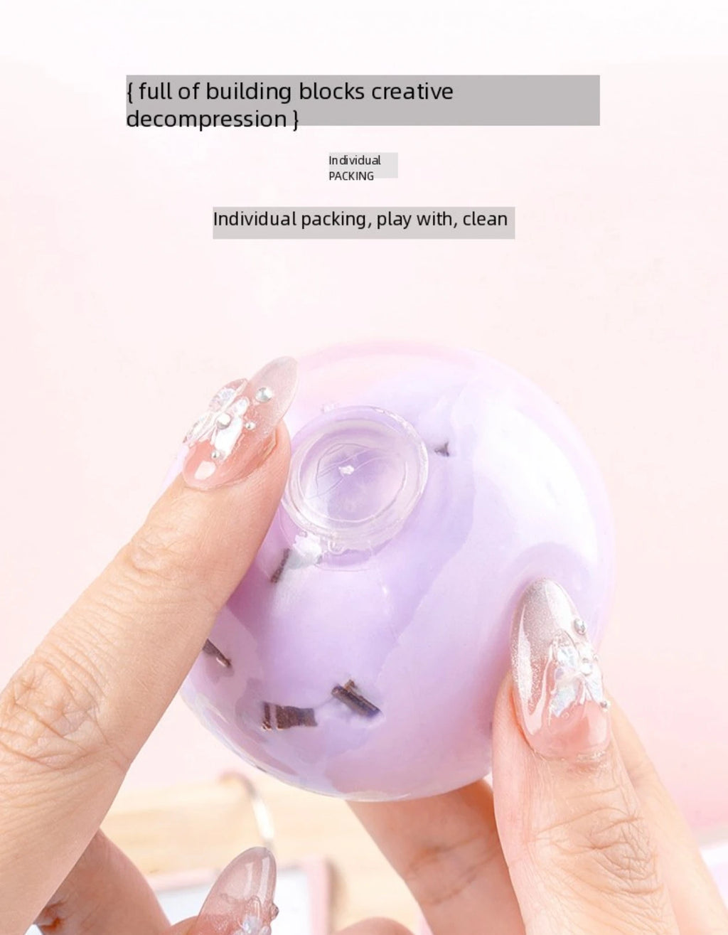 VELORA Shapeable Sand Ball – Grape Sensory Stress Toy