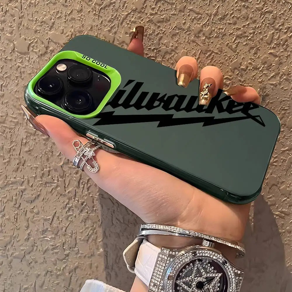 VELORA Aurora Matte – Metallic Laser iPhone Case