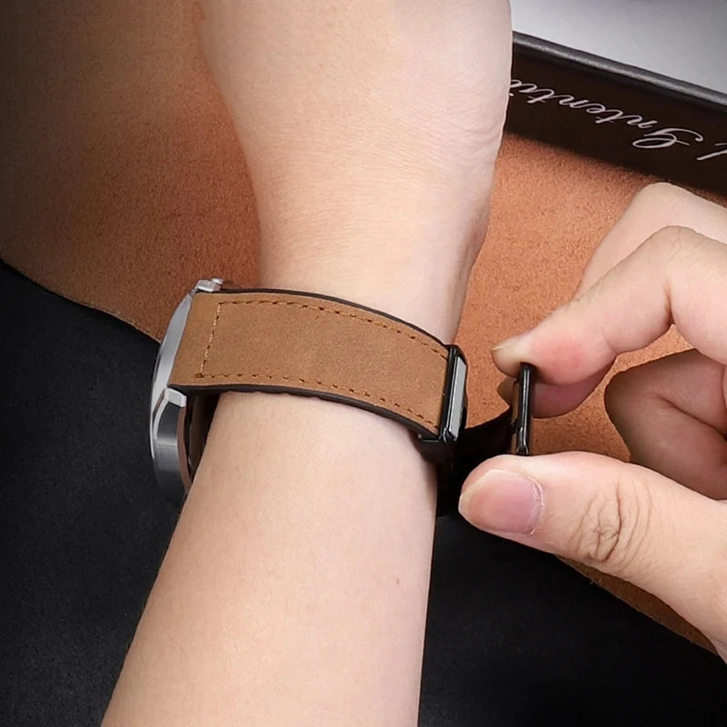 VELORA Hybrid Leather – Magnetic Silicone Samsung Watch Band