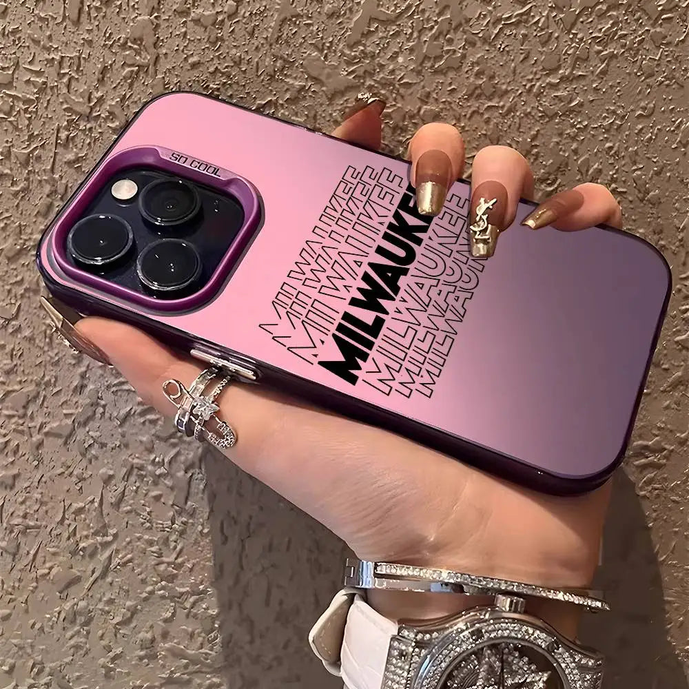 VELORA Aurora Matte – Metallic Laser iPhone Case