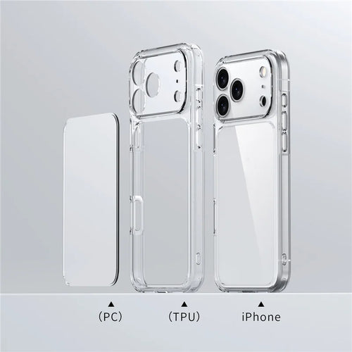 VELORA Crystal Armor – Transparent Shockproof iPhone Case