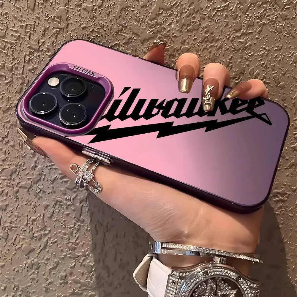 VELORA Aurora Matte – Metallic Laser iPhone Case