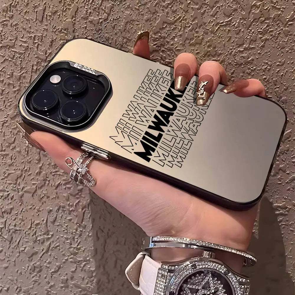 VELORA Aurora Matte – Metallic Laser iPhone Case